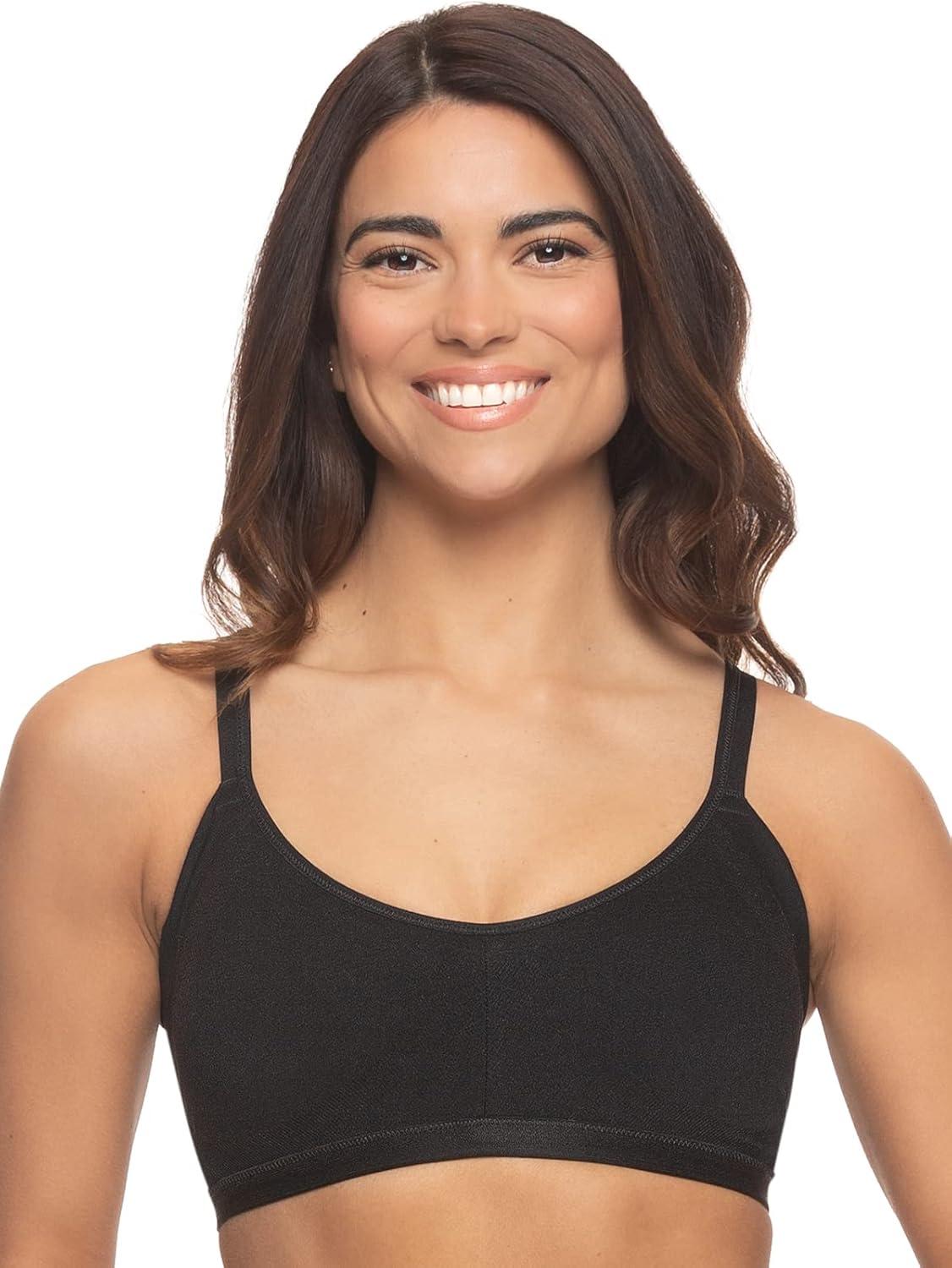 imageFelina Wireless Seamless Side Smoothing Bra 2Pack Comfort Support ShapeBlack Warm Neutral