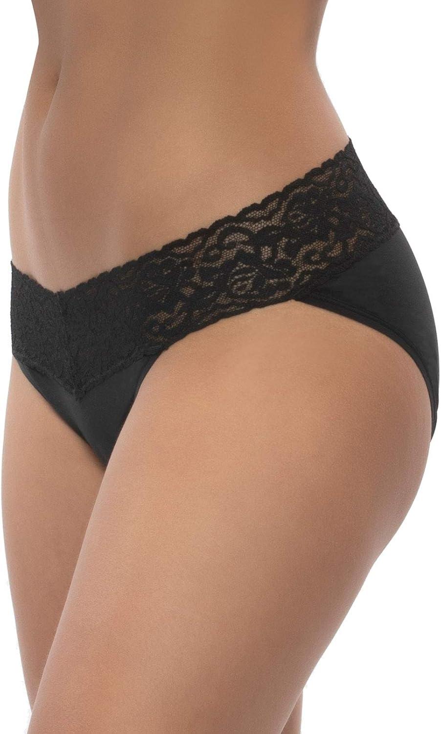 imageFelina Stretchy Lace Trimmed Bikini Underwear Sexy Underwear for Women Bikini Panties Seamless Panties 5PackAssorted Color