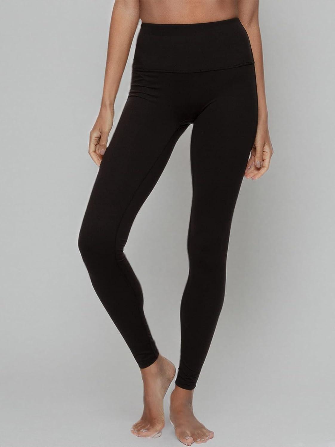 imageFelina Velvety Soft HighWaisted Legging Comfortable CurveHugging 4Way Stretch Lightweight NoCenter Seam DesignBlack