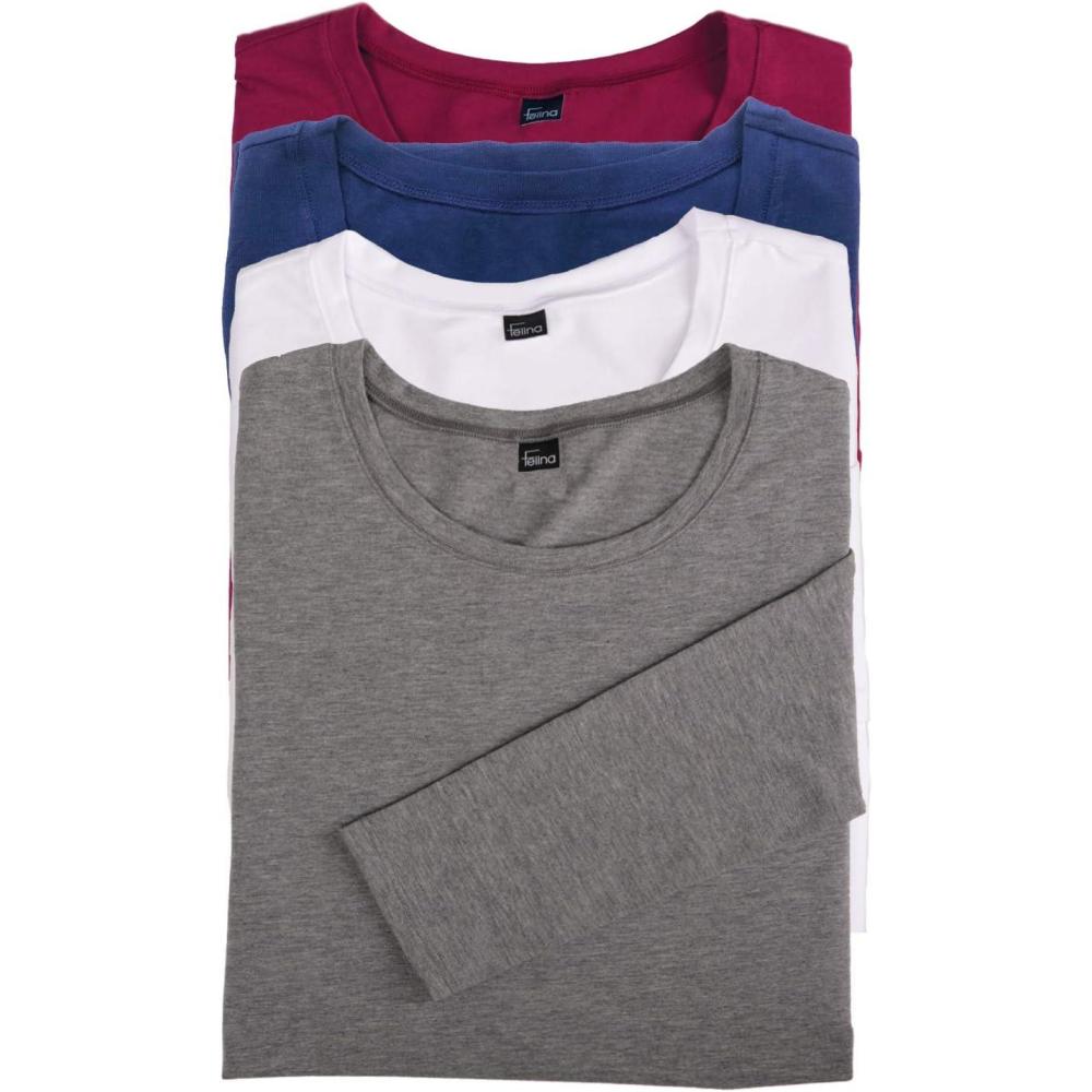 imageFelina  Key Item Long Sleeve Crew Neck Tee  Cotton ampamp Modal  2PackParisian Vibes