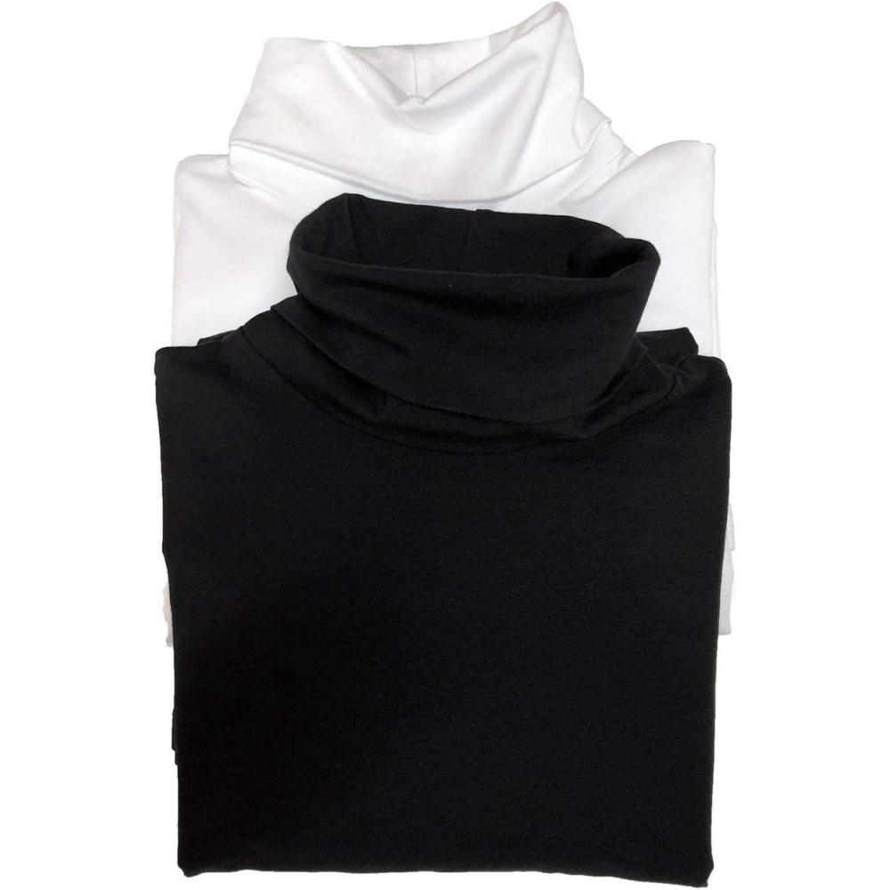 imageFelina Long Sleeve Turtleneck 2Pack Loungewear SleepwearBlack White