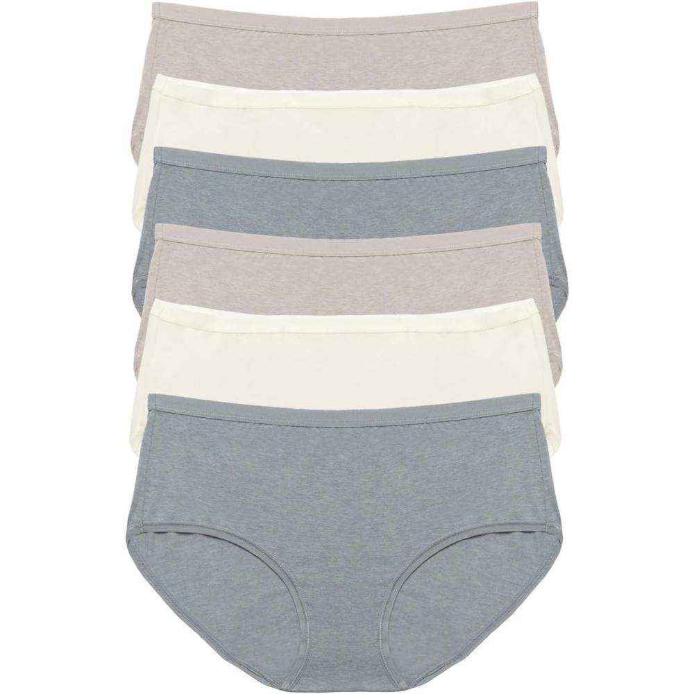 imageFelina Organic Cotton Hipster Panties 6PackMorning Sky