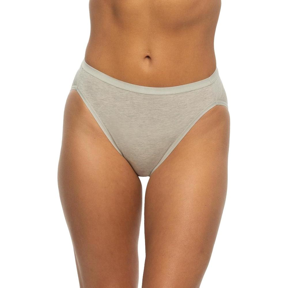 imageFelina Organic Cotton Stretch Hi Cut Panty Womens UnderwearPebble