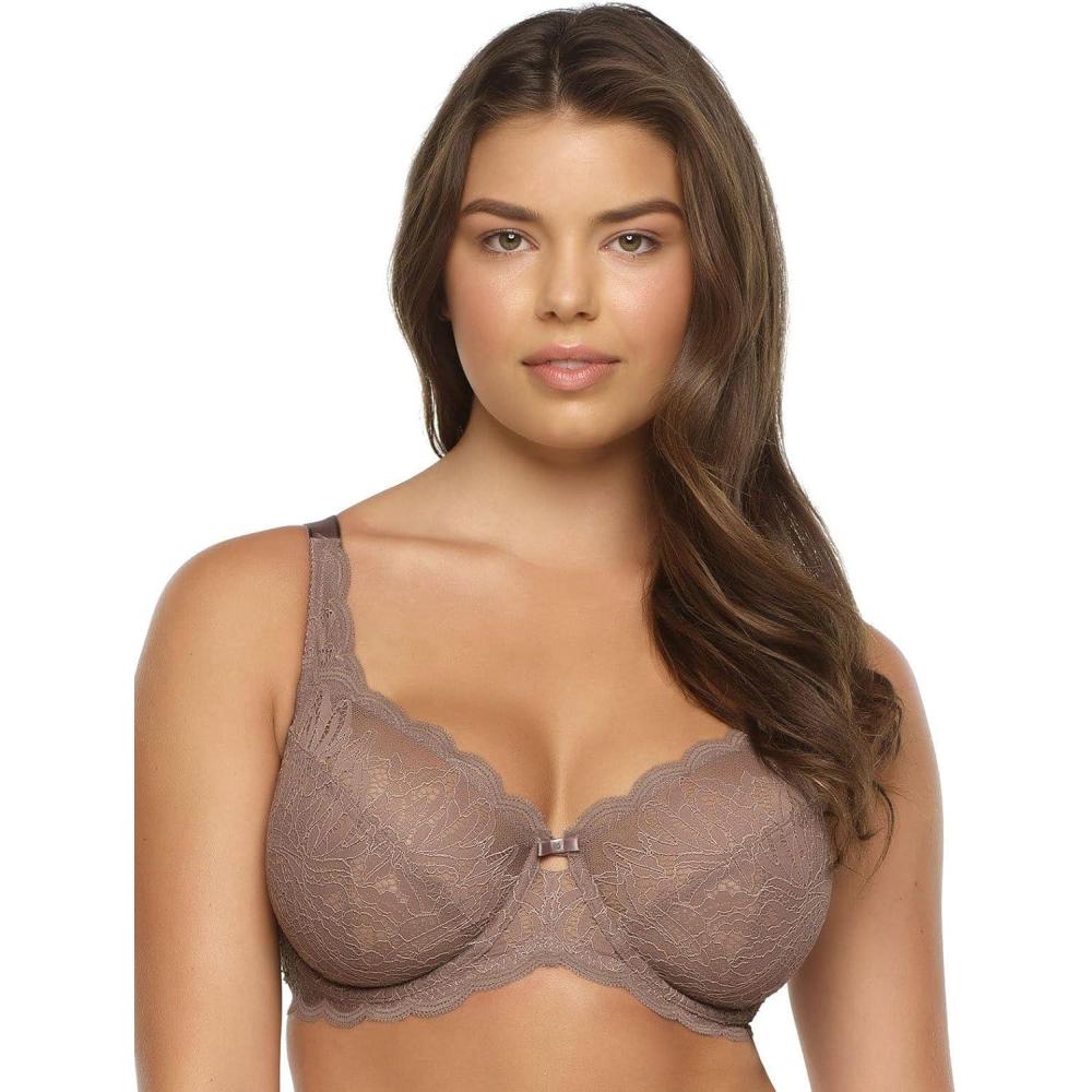 imageFelina  Paramour Peridot Lace Full Coverage Unlined Bra for WomenMink