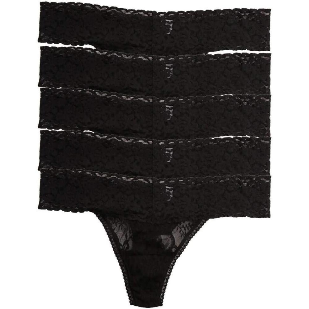 imageFelina  Signature Stretchy Lace Low Rise Thong  PantyBlack