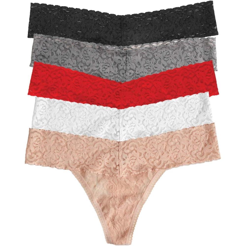 imageFelina Signature Stretchy Lace Low Rise Thong PantyDate Night