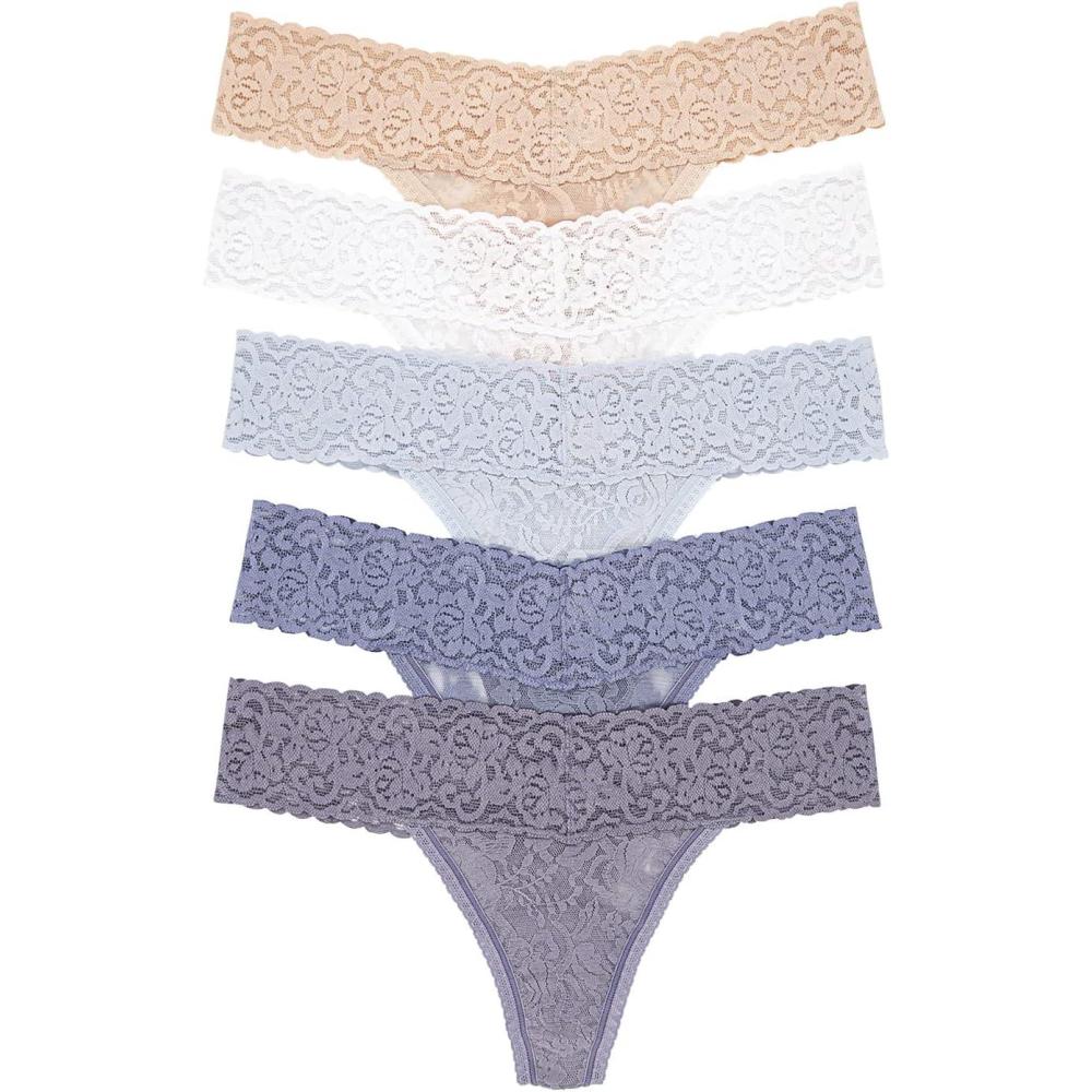 imageFelina  Signature Stretchy Lace Low Rise Thong  PantyMorning Dew