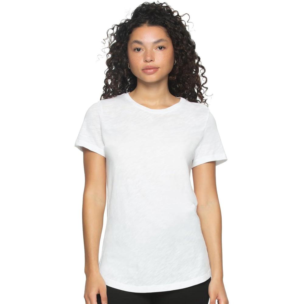 imageFelina  Slub Jersey Crew Neck TShirtWhite