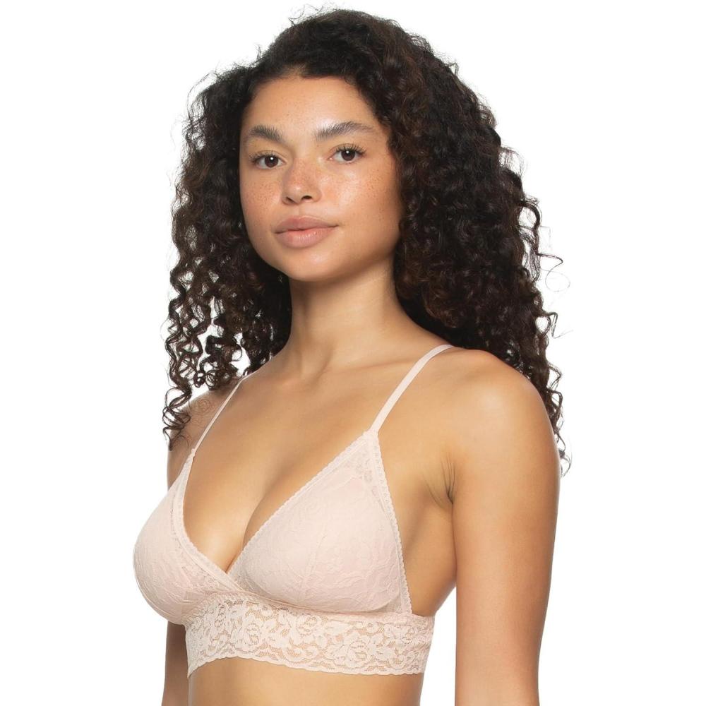 imageFelina  Super Stretchy Lace Triangle BraletteBare