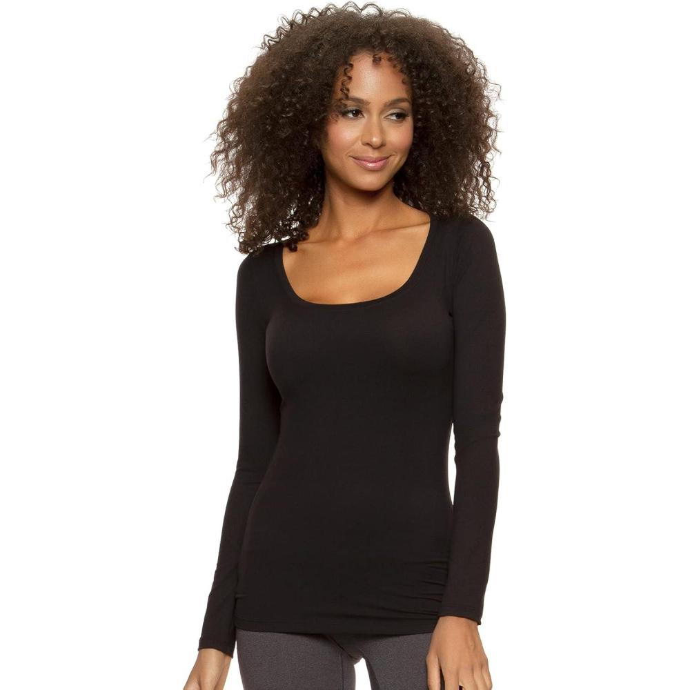 imageFelina Velvety Soft Scoop Neck LSBlack