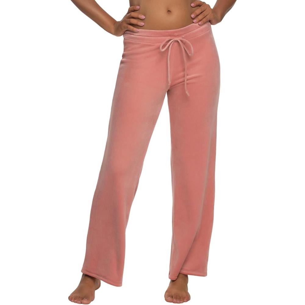 imageFelina 2Ply Velour Womens Lounge PantsBreathable and Lightweight Insanely Soft Lounge Pants Women Womens Lounge PantsAsh Rose