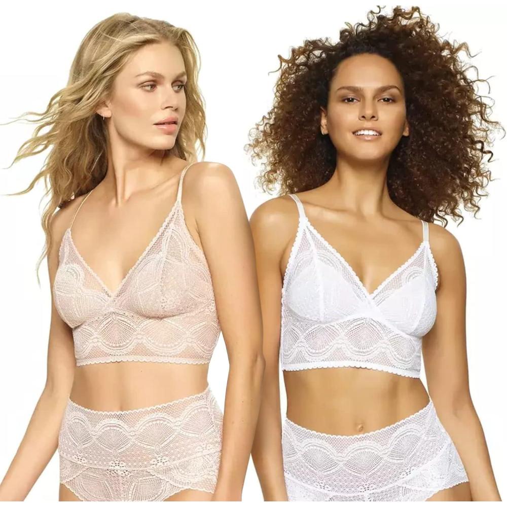 imageFelina Finesse Cami Bralette  Stretchy Lace Bralettes for Women  Sexy and ComfortableSandy Summer