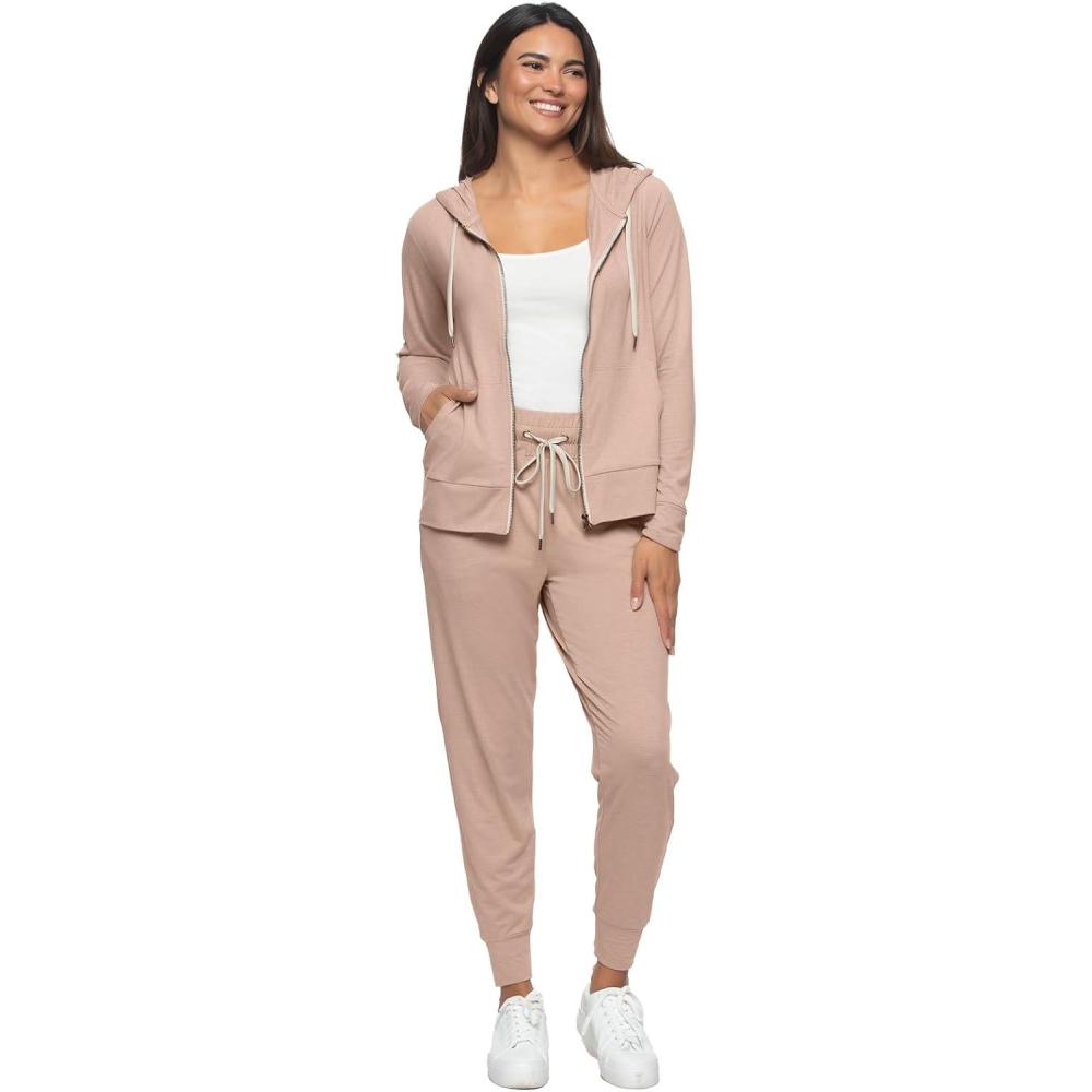imageFelina Lightweight Zip Hoodie and Jogger SetDesert Sand