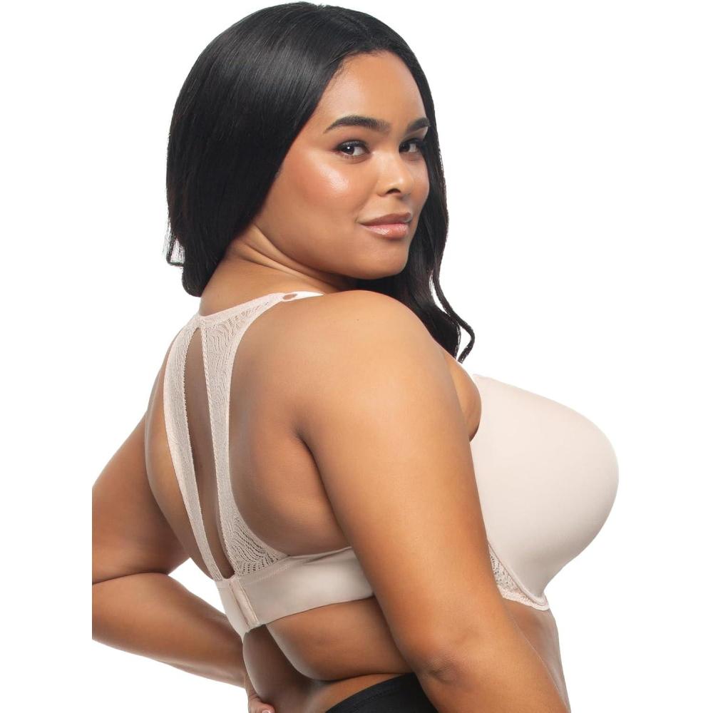 imageFelina Paramour Carolina Seamless Plunge Contour Bra  Lace  RacerbackSugar Baby