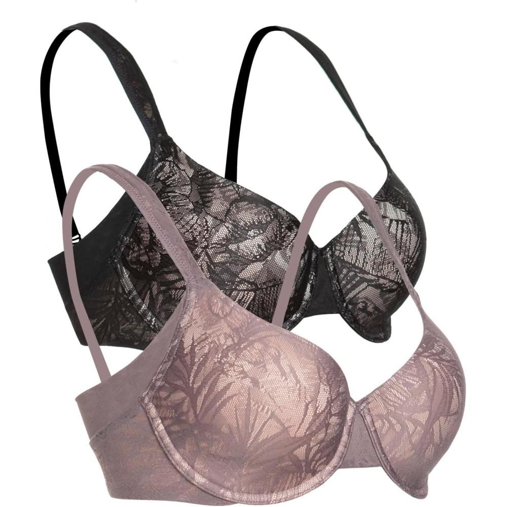 imageFelina Paramour Jessamine Side Smoothing Contour BraBlack Sparrow 2pack