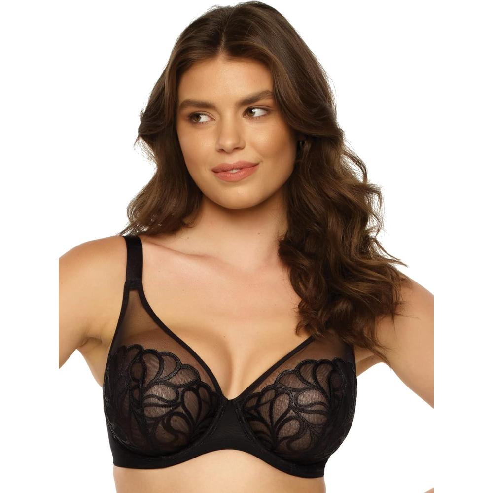 imageFelina Paramour Lotus Embroidered Unlined Bra  UltraLightBlack