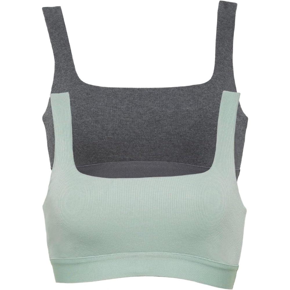 imageFelina Ribbed Bralette 2PackMatcha Latte