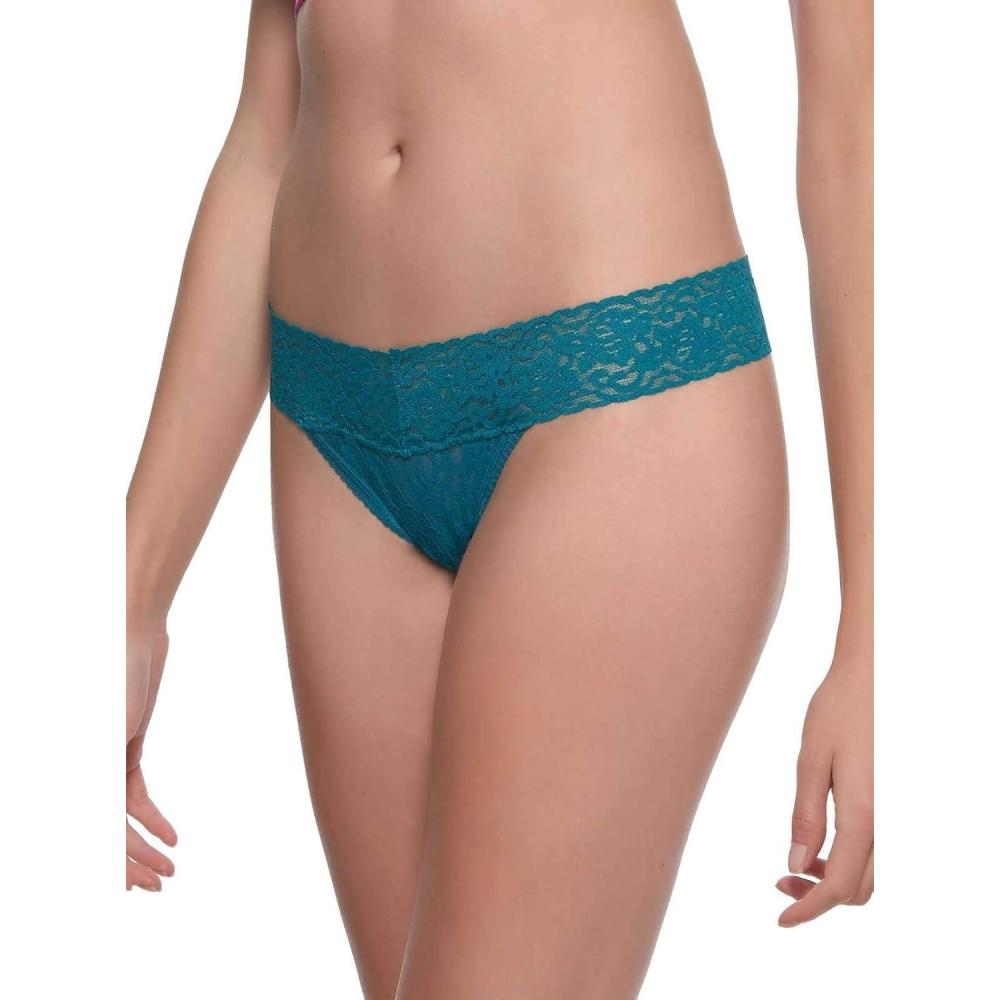 imageFelina Signature Stretchy Lace Low Rise Thong PantyHarbor Blue