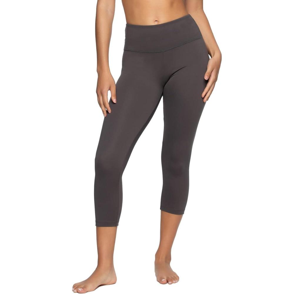 imageFelina Super Soft Sueded Womens Capri Leggings  Squat Proof ampamp Breathable Tummy Control Yoga PantsCharcoal