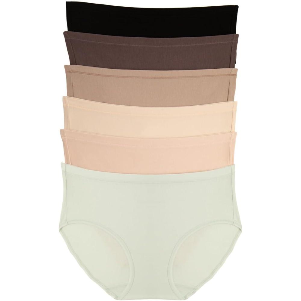 imageFelina Super Stretchy Cotton Hipster 6PackCool Neutrals