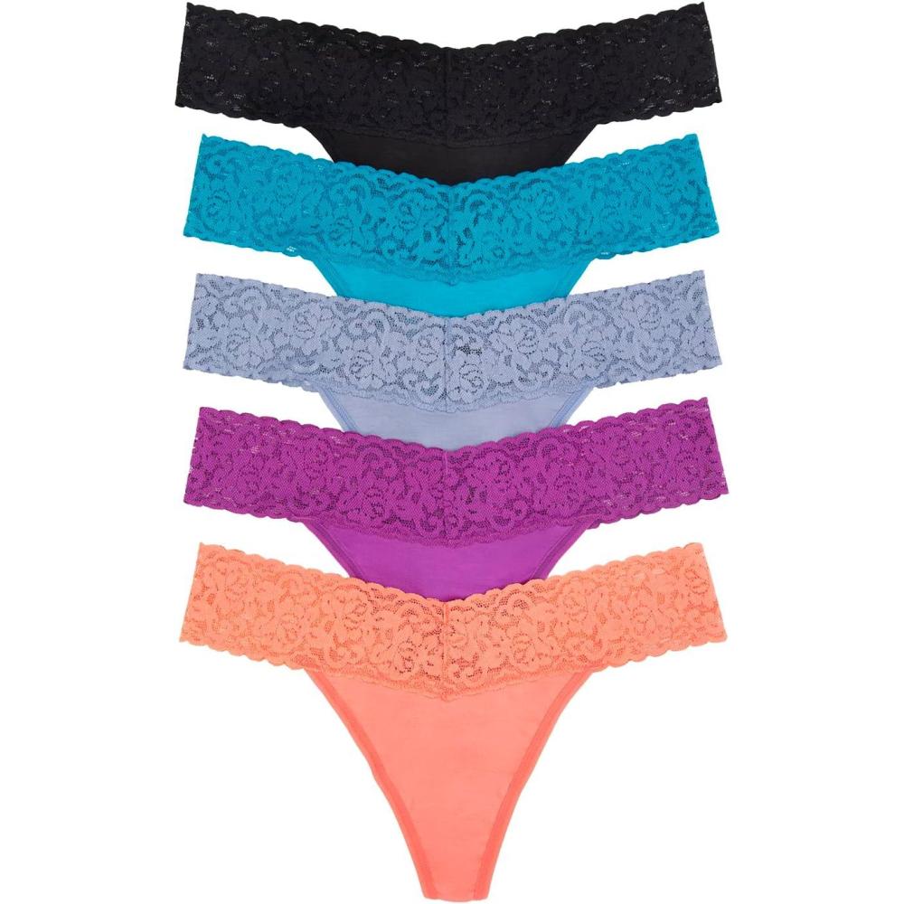 imageFelina Super Stretchy Lace Top Low Rise Thong 5PackBrilliant Gems