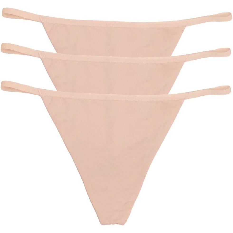 imageFelina Womens Blissful Basic GString 3Pack  Panty  StretchSugar Baby