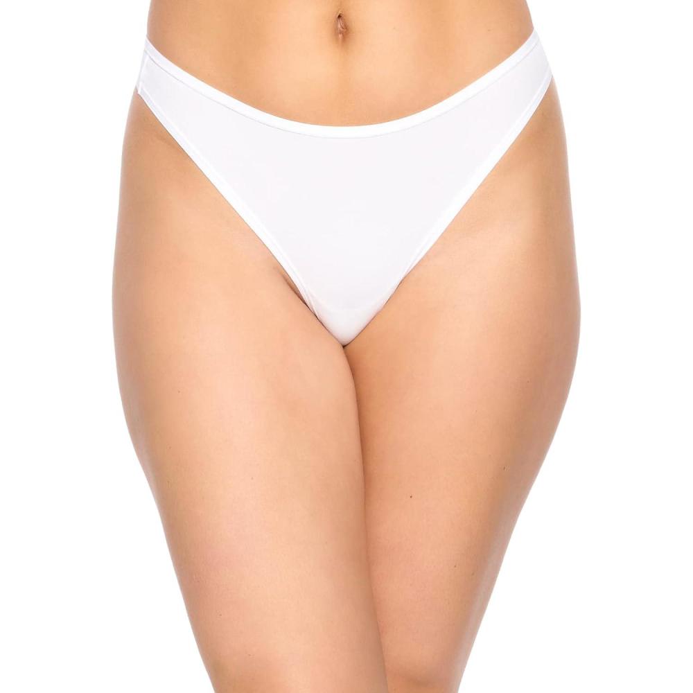 imageFelina Womens Blissful Basic Thong  Panty  No VPLWhite