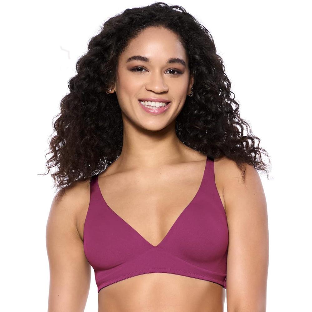 imageFelina Womens Blissful Comfort Bra 4Way StretchBlack Lily