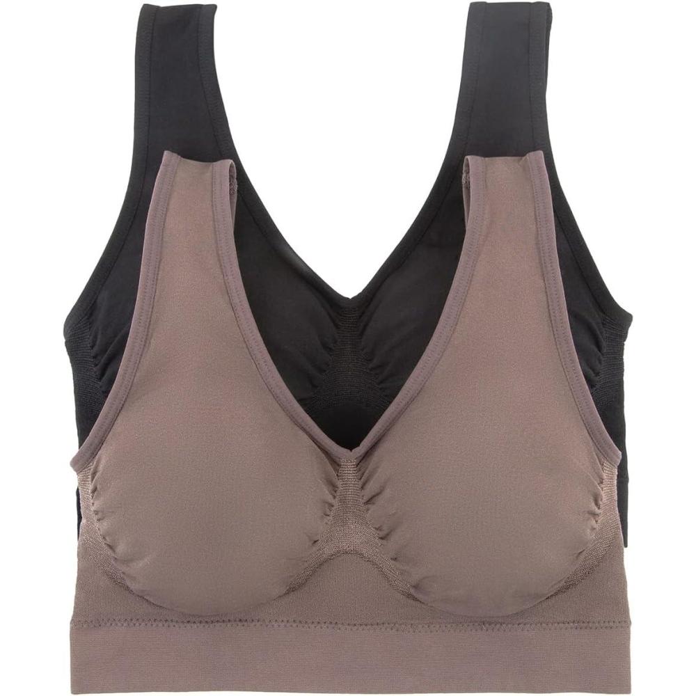 imageFelina Womens Bras Seamless Wire Free Bralette for Women Smoothing Comfort Easy Fit Inclusive Size Range Womens BrasBlack Sparrow