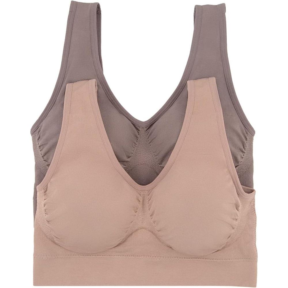imageFelina Womens Bras  Seamless Wire Free Bralette for Women Smoothing Comfort Easy Fit  Inclusive Size Range Womens BrasSparrow Rose Tan