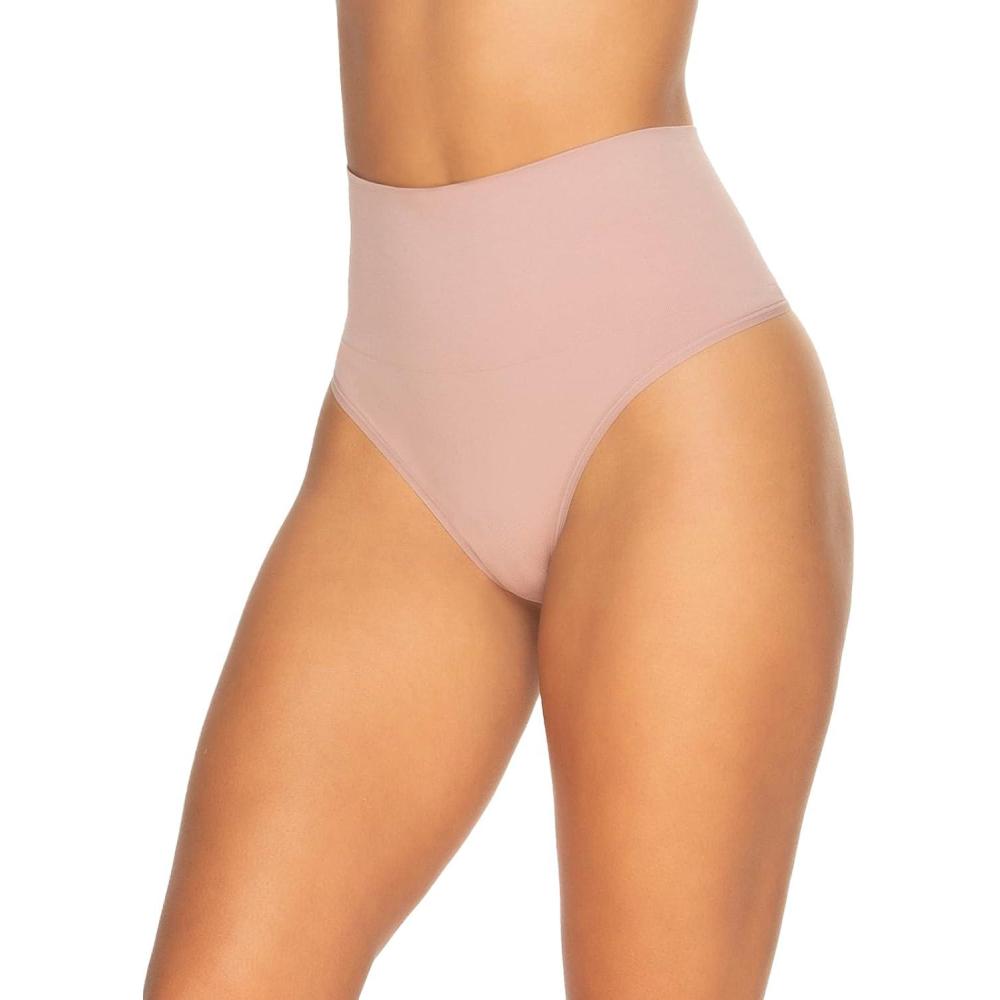 imageFelina Womens Fusion Waist Shapewear ThongRose Tan