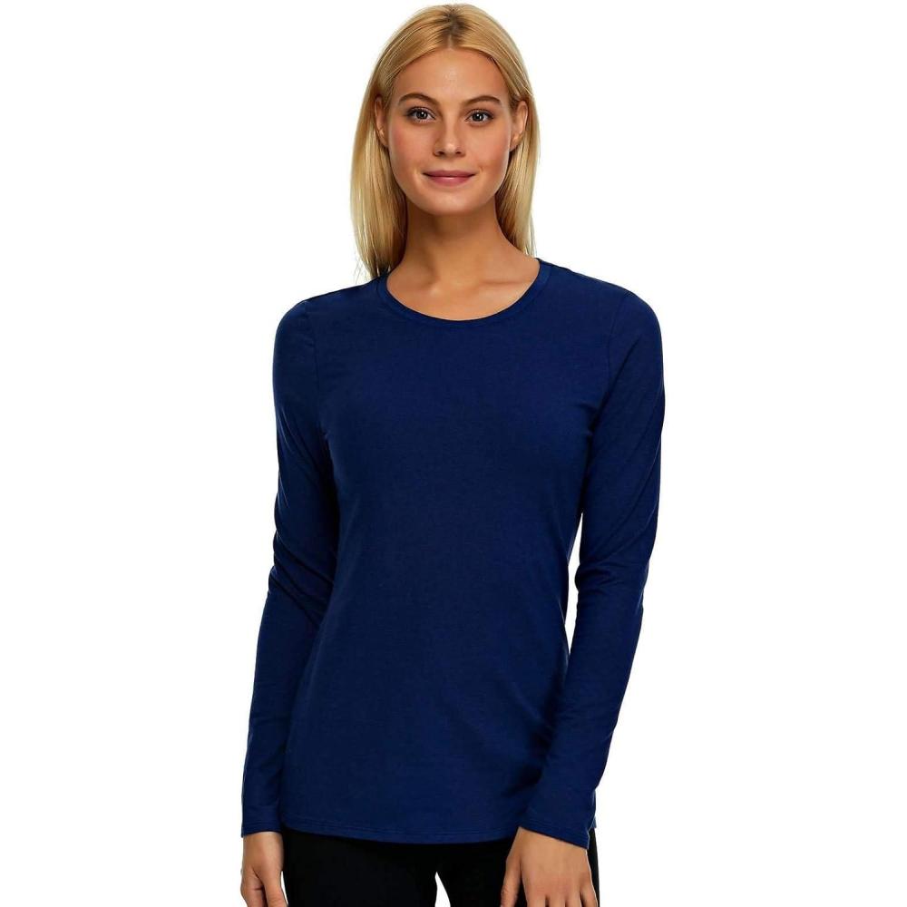imageFelina Womens Long Sleeve Crew Neck ShirtBlueprint