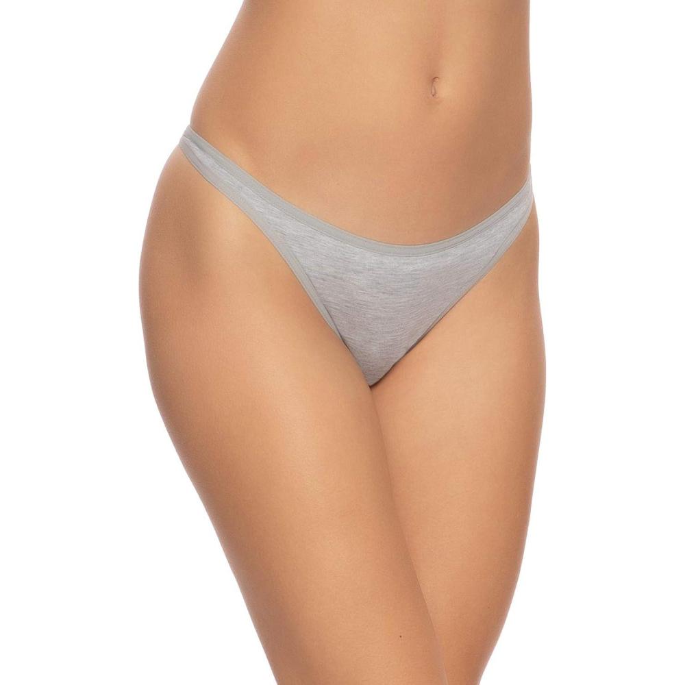 imageFelina Womens So Smooth Thong Pack of 3Heather Gray
