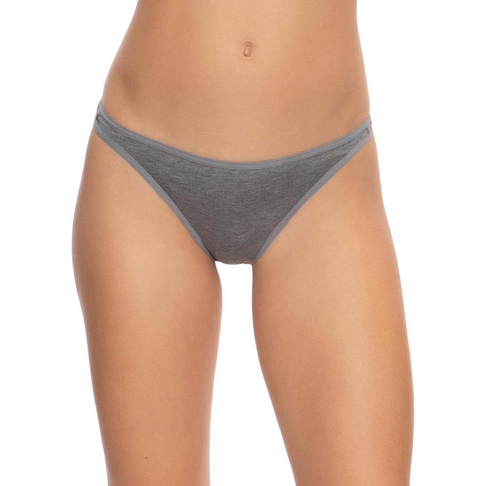 imageFelina Womens So Smooth Thong Pack of 3Medium Heather Gray Pink