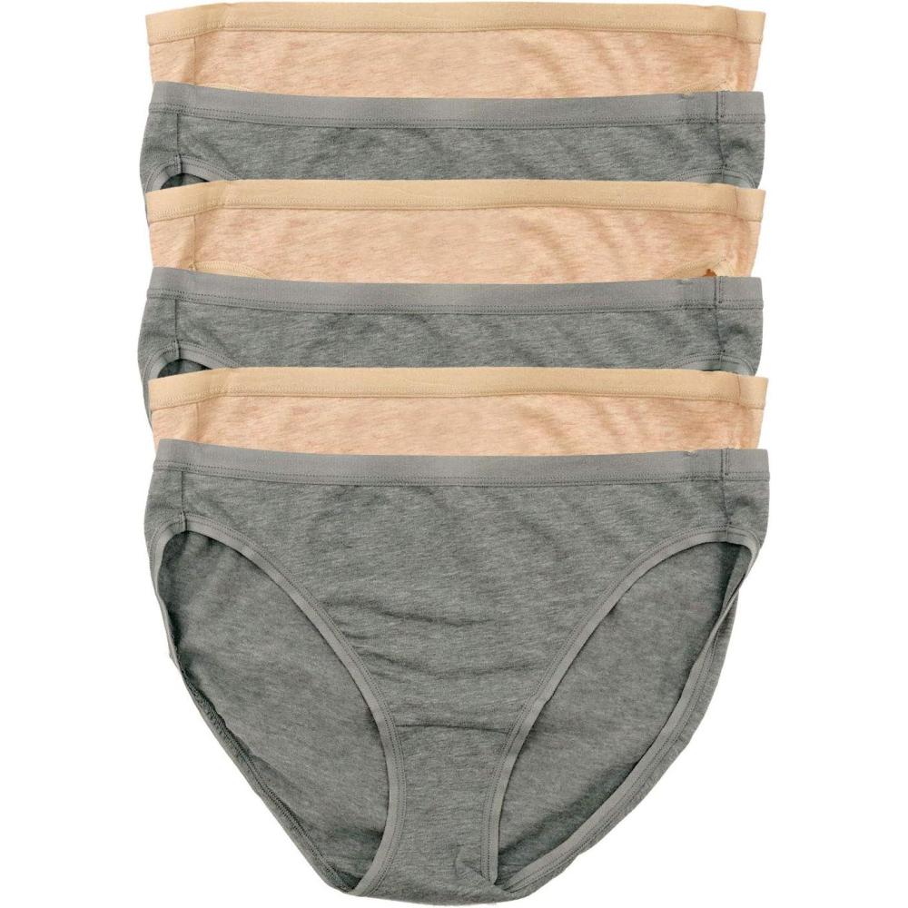 imageOrganic Cotton Stretch Bikini 6PackWheat Slate