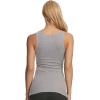 Cotton Ribbed Tank Top – Stylish and Comfortable Womens Tank Tops, Sleeveless Design, Perfect for Layering(Black Gray)