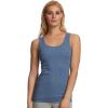 Cotton Ribbed Tank Top – Stylish and Comfortable Womens Tank Tops, Sleeveless Design, Perfect for Layering(Denim Heather Stripe)