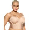 Felina | Body Veil Longline Strapless Bra | Seamless | Contour | Adjustable(Warm Neutral)