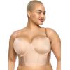 Felina | Body Veil Longline Strapless Bra | Seamless | Contour | Adjustable(Warm Neutral)