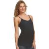 Felina | Cotton Modal Maternity Camisole | 2-Pack (Black White, Large)
