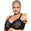 Felina | Jessamine Unlined Side Smoothing Minimizer Bra | 32C – 44H | Back & Side Smoothing Lace(Black)