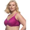 Felina | Jessamine Unlined Side Smoothing Minimizer Bra | 32C – 44H | Back & Side Smoothing Lace(Wild Aster / Iris Rose)