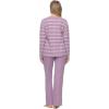 Felina – Jolie 2-Piece Henley Lounge Set – Relaxed Fit Knit Top & Pants with Pockets Loungewear(Orchid Mist)