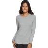 Felina | Key Item Long Sleeve Crew Neck Tee | Cotton & Modal | 2-Pack(Gray Navy)