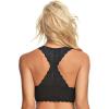 Felina | Lace Bralette | Wire Free | Unpadded | T-Back | 2 Pack | by Unique Moments(Black White)
