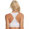 Felina | Lace Bralette | Wire Free | Unpadded | T-Back | 2 Pack | by Unique Moments(White Castlerock)