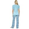 Felina | Lounge Set | Super Soft Knit Jersey Crew Neck Drawstring Pant w/Pockets (Blue, Small)