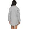 Felina – Mirielle Sleepshirt – Oversized Button-Down Sleepwear, Cotton Poplin Comfort(Steel Mist)