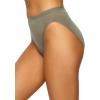 Felina | Organic Cotton Stretch Hi Cut Panty | Women’s Underwear(Slate)
