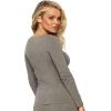 Felina | Organic Cotton Stretch Long Sleeve Tee(Slate)